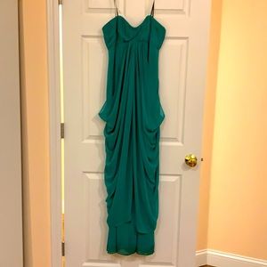 Laundry Grecian Goddess strapless dress. Size 6.